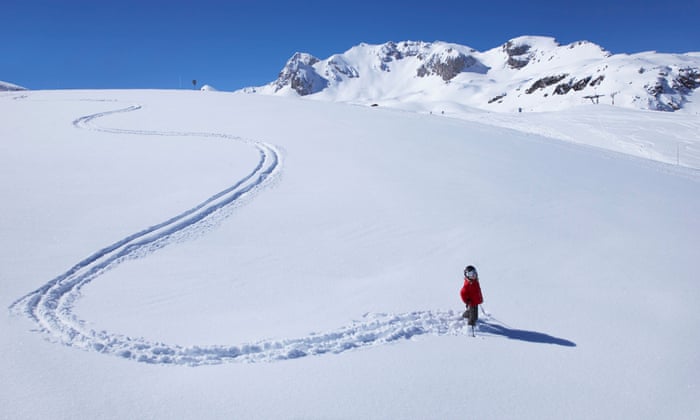 ‘There’s no better me-time than a solo ski trip’: the joy of heading to winter peaks alone