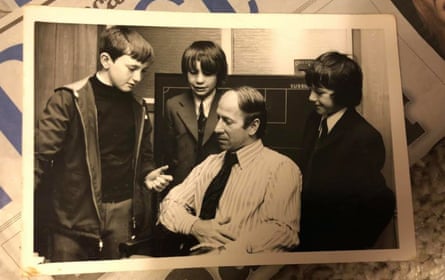 A young Tony Paley and his editorial board interview Bobby Charlton.