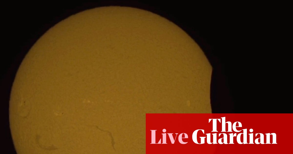 Europe solar eclipse live: millions flock to viewing spots in Spain, UK and Iceland
