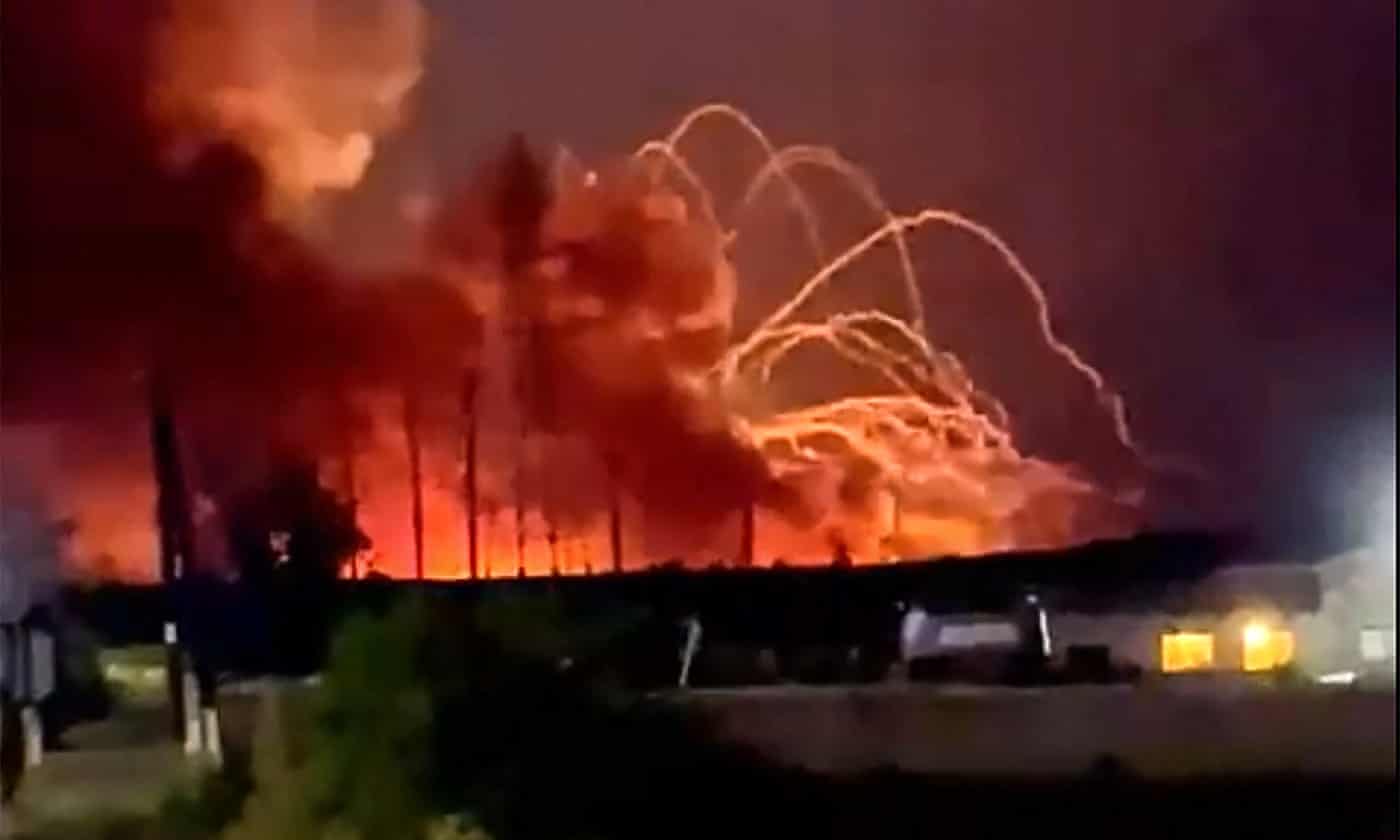 Fires and explosions in Russia and Crimea