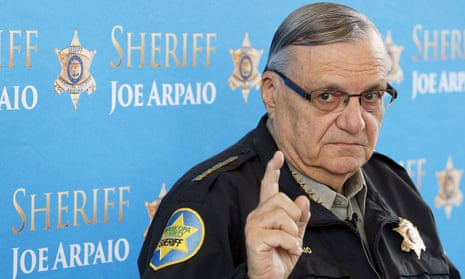 Joe Arpaio speaks at a news conference on 18 December 2013. 
