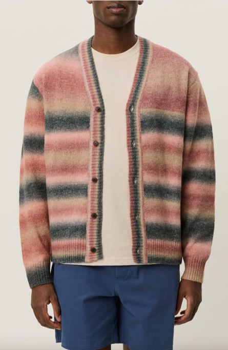 Les Deux Boston Ombré Stripe Cardigan