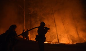 ‘Every day the fire is gaining ground on us,’ an official said.