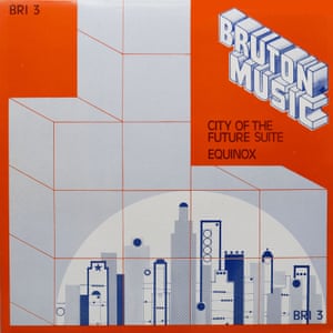 The sleeve City of the Future Suite/Equinox by various artists with a minimal graphic illustration showing skyscrapers