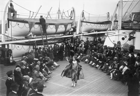 Upper Deck Show: A catwalk parade held aboard the Cunard liner Franconia during Liverpool’s Civic Week