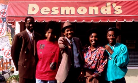 ‘Can you calm it down a bit?’ … the cast of Desmond’s.