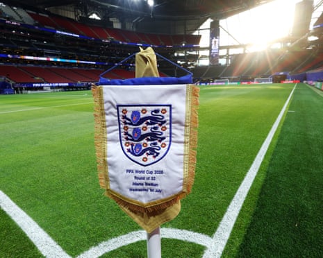 The England match pennant.