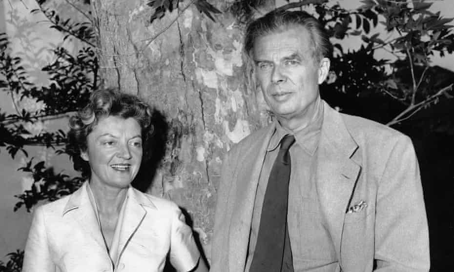 Aldous Huxley and his wife, Laura