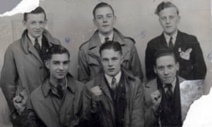 Johnny Longstaff (centre front) and friends.