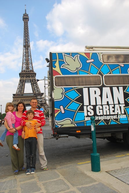 Cristian Florin Ivan and his family with their Iran vis Great an in Paris.