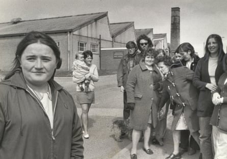 Muriel Hillon, chief shop steward on strike at Brannans’ thermometer factory, Cleator Moor, Cumberland 197