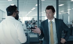 Dominic West as the bank manager