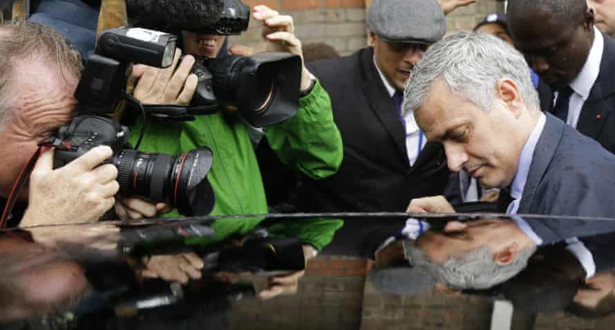 José Mourinho, who turned up unexpectedly at the tribunal on Tuesday, leaves.