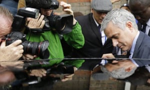 Mourinho leaves an employment tribunal hearing for Eva Carneiro.