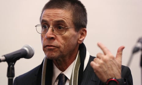 Hassan Diab holding a press conference