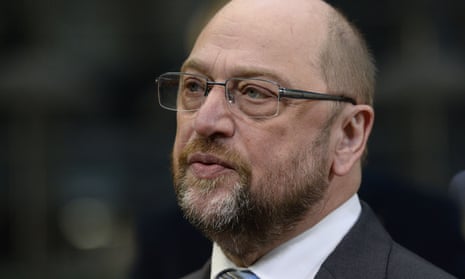 European parliament president Martin Schulz