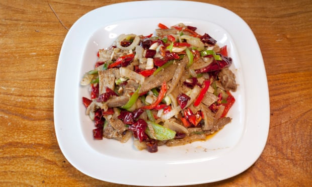 ‘My companion doesn’t know what she’s missing’: stir-fried tripe.