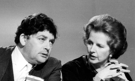 Nigel Lawson and Margaret Thatcher at the Conservative party conference in Blackpool, 1983. She called him ‘my golden boy’.