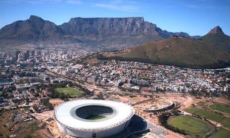 Majestic mount … Cape Town stadium with Table Mountain in the background.