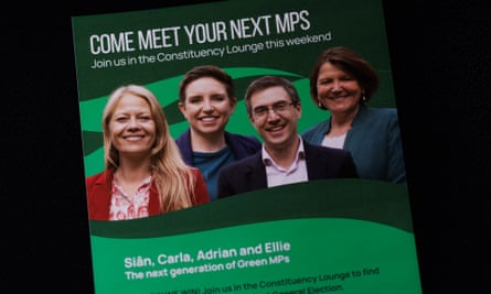 A leaflet for a Green party conference event