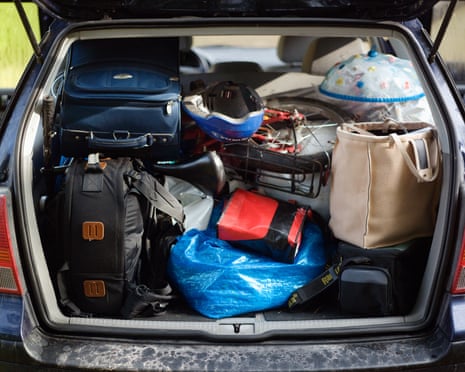 Packed Car with Luggage