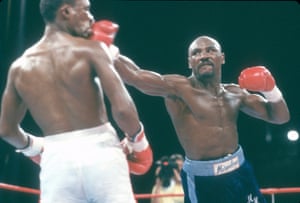 Marvin Hagler and Sugar Ray Leonard
