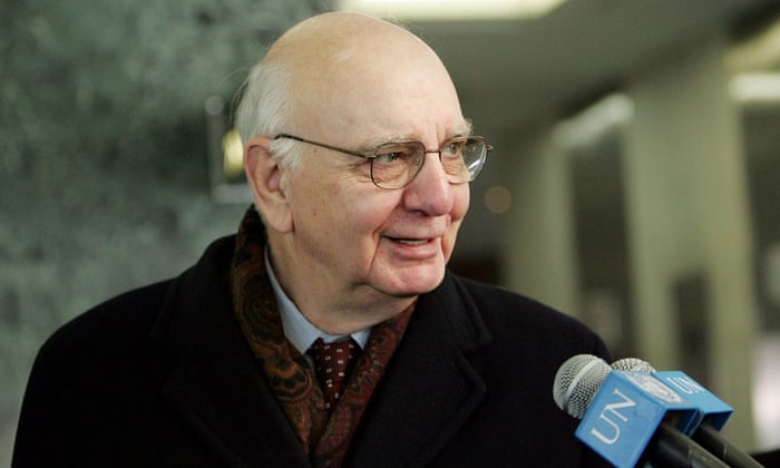 Paul Volcker, former head of the Fed, in 2005