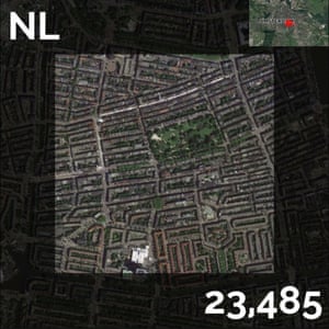 NL - population density maps - amsterdam