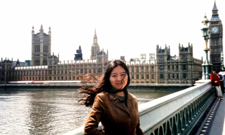 Xiaolu Guo as a new arrival in London in 2002, visiting the Houses of Parliament.