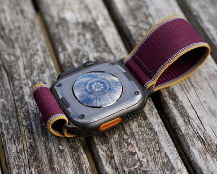 The back of the Apple Watch Ultra 4 showing the new sensor dome design.