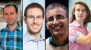 Fields medals 2018 winners (from L to R): Caucher Birkar, Alessio Figalli, Akshay Venkatesh, Peter Scholze.