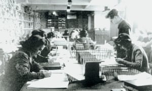 Code-breaking personnel at Bletchley Park, 1943