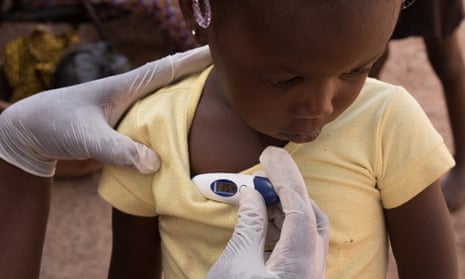 A child at a clinic in Bamako, Mali.
