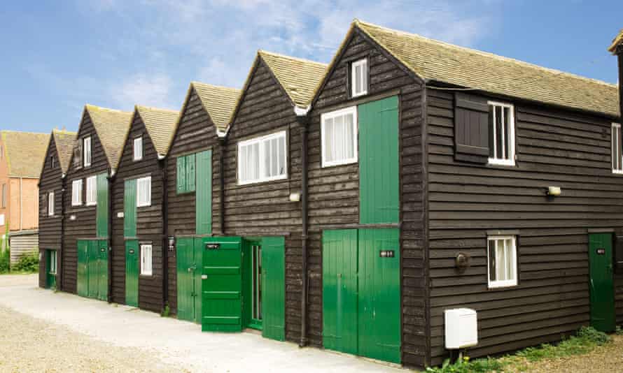 Cabañas de pesca reconvertidas en la costa de Whitstable