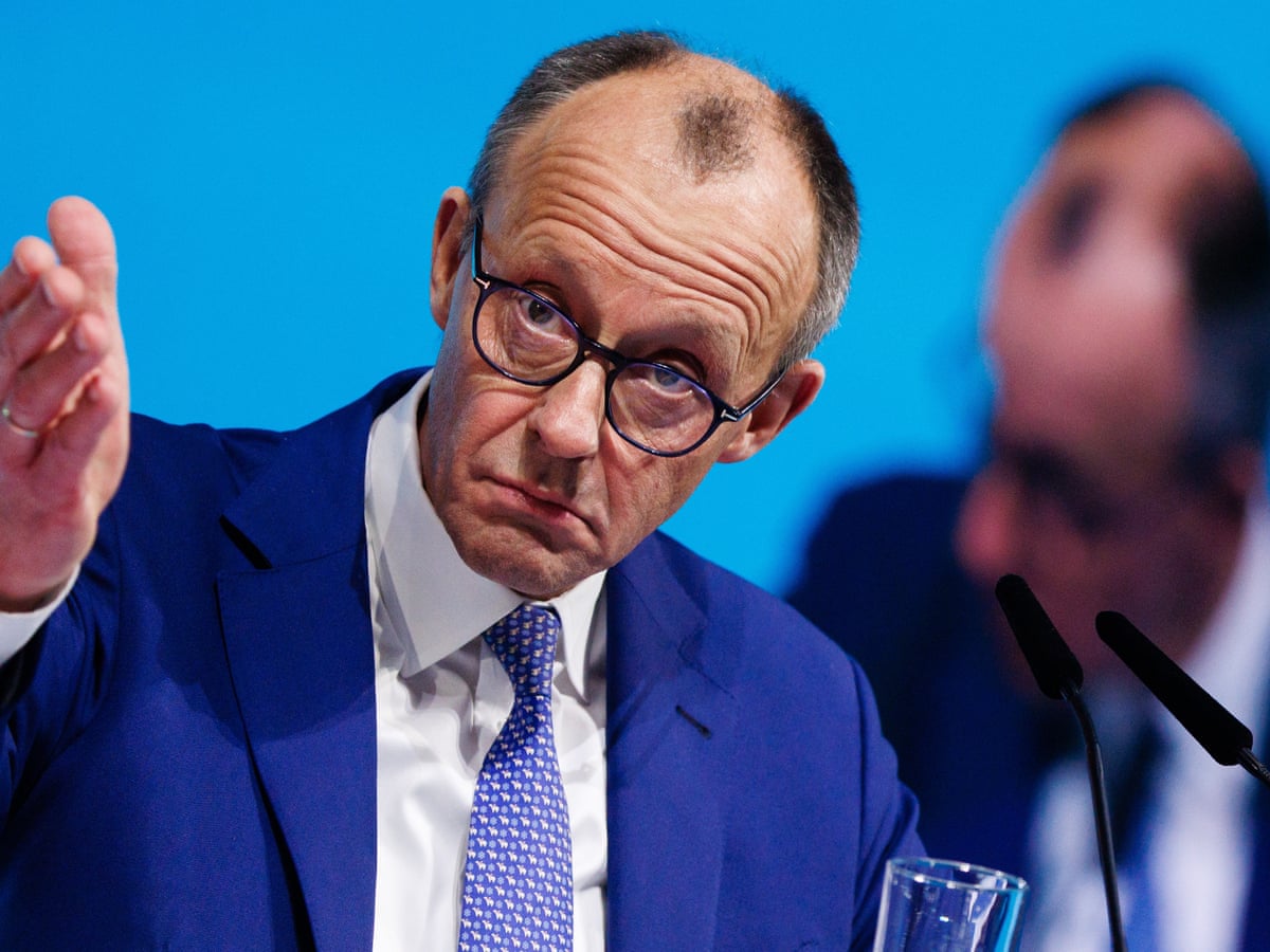 Merz doubles down on gambit with German far right in combative speech | Germany | The Guardian