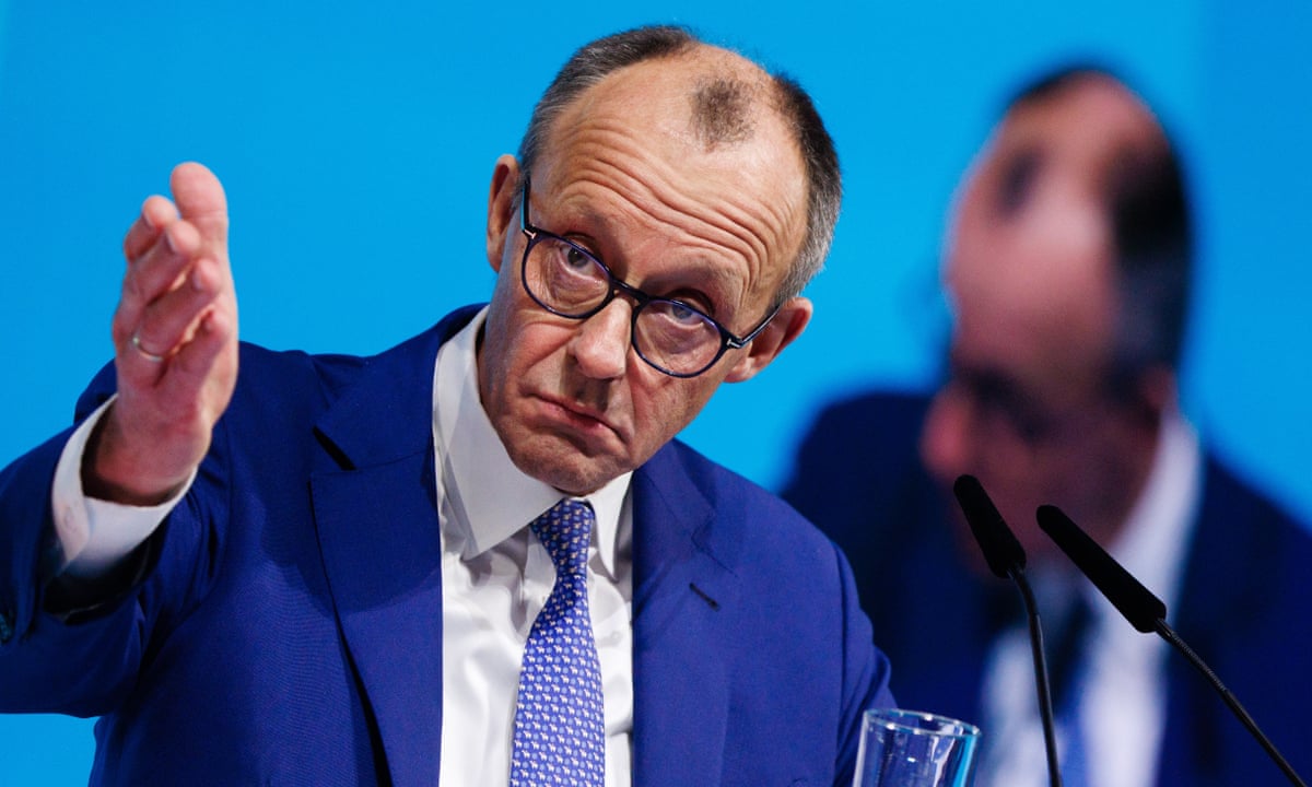 Merz doubles down on gambit with German far right in combative speech | Germany | The Guardian