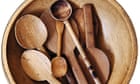 Elm Dairy Spoon in a Sycamore Bowl, circa 1800, from Sweden.