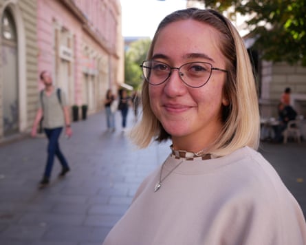 Young woman in a street