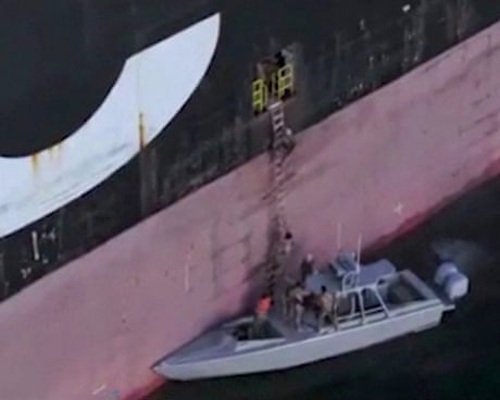 Trump claims US has total control over strait of Hormuz after Iran seizes two container ships