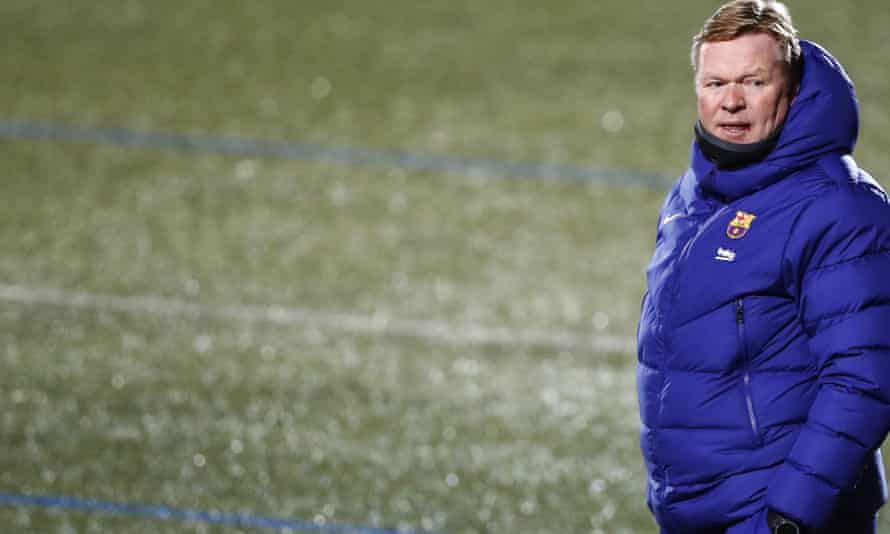 The Barcelona head coach, Ronald Koeman, says the club ‘have to be realistic’ about the La Liga title race.
