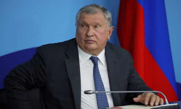 Igor Sechin, director of the Russian state oil company Rosneft and a close ally of Vladimir Putin.