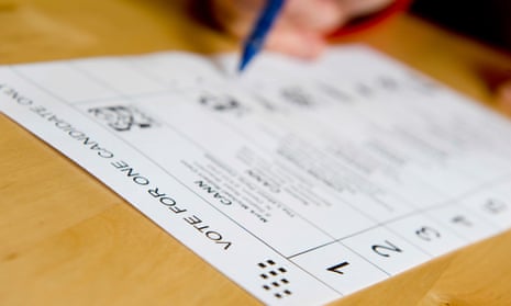 a postal voting form
