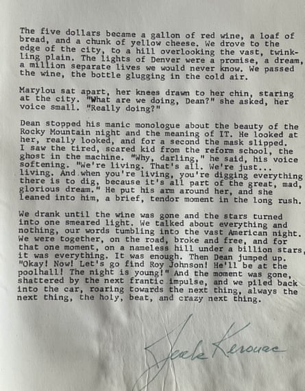 Text and signature