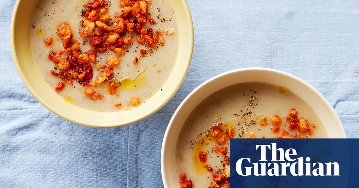 Thomasina Miers’ recipe for potato and jerusalem artichoke soup 