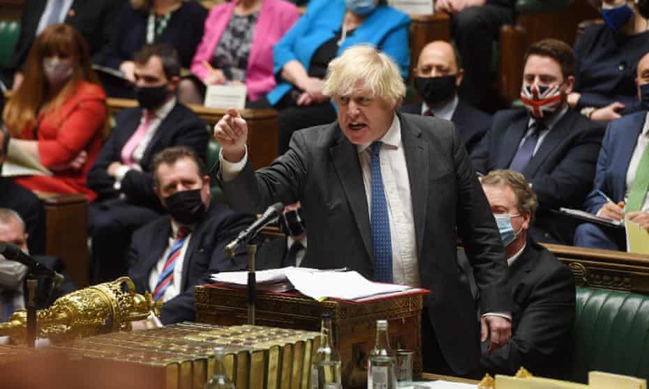 Boris Johnson at prime minister’s questions