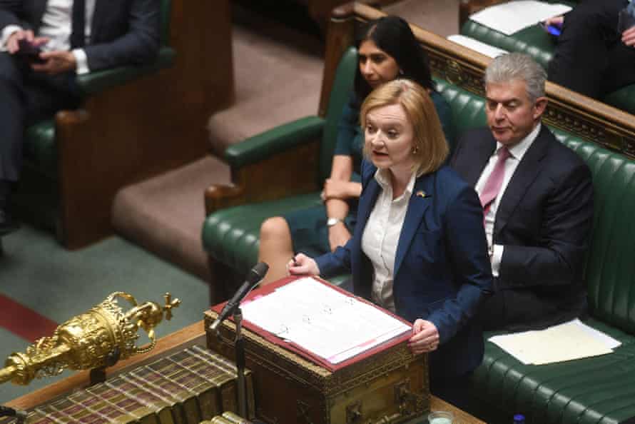 Liz Truss in the Commons yesterday.