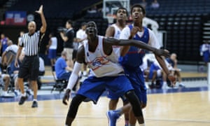 NBA player Thon Maker, who played in the Summer Slam basketball tournament as a junior.