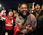 ‘We’ve done it’: euphoria as Arsenal win first Premier League in a generation