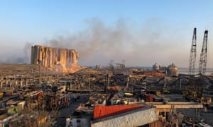 A view shows the aftermath at the site of Tuesday’s blast in Beirut’s port area, Lebanon August 5, 2020. REUTERS/Issam Abdallah