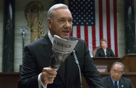 Kevin Spacey inHouse of Cards.